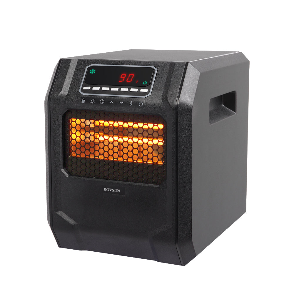 ROVSUN Electric Infrared Quartz Heater HT1188N Black