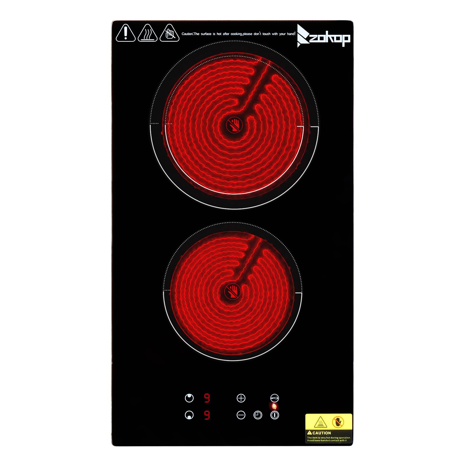 20 inch 2 Burners 3000W 220V Electric Ceramic Cooktop