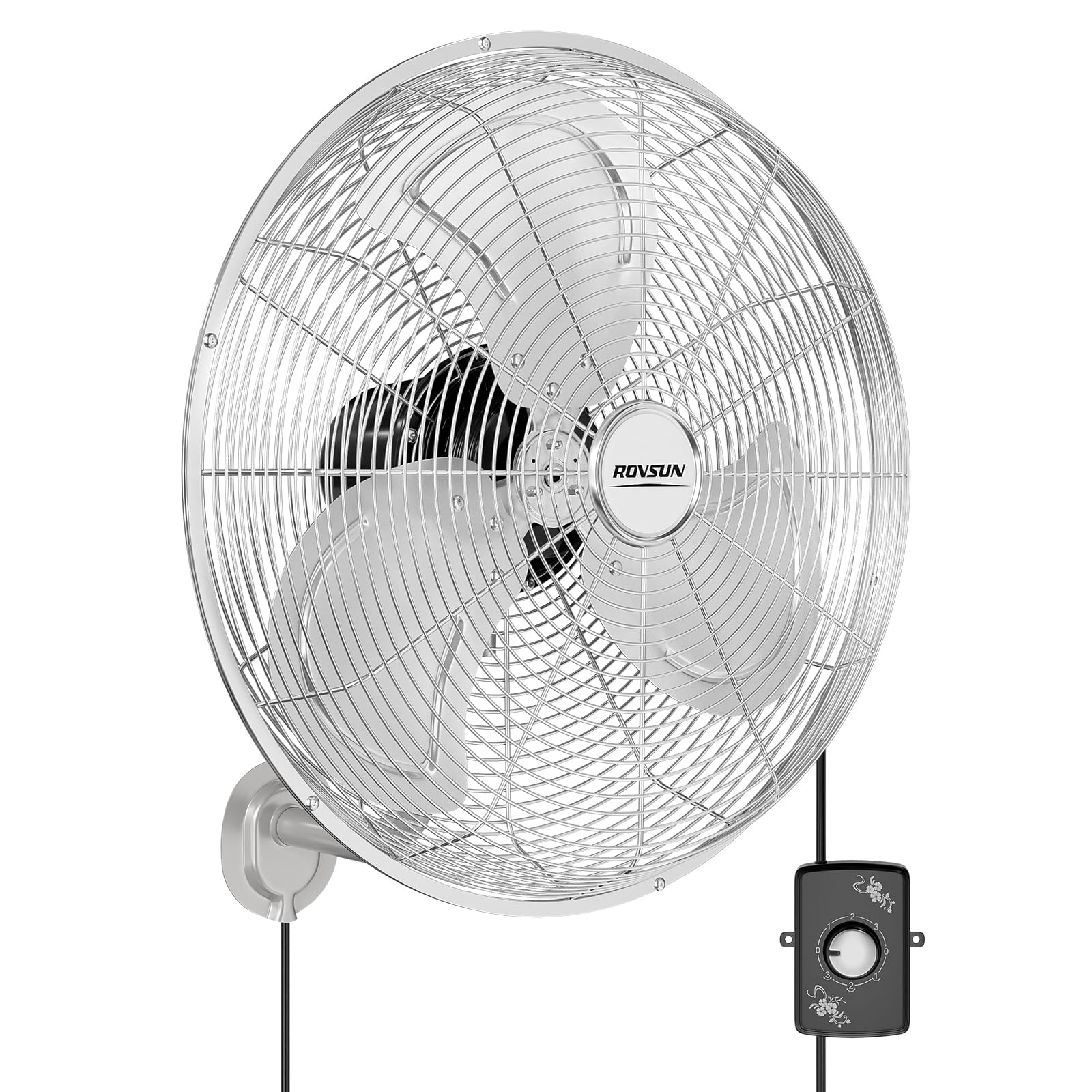 ROVSUN 18" 100W 110V Industrial Wall Mounted Fan for Garage, Gym