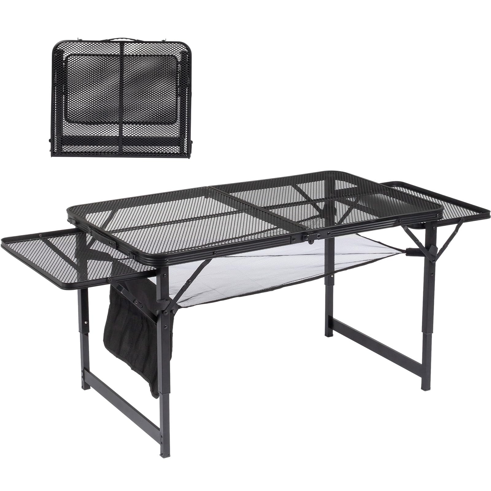 4.7 FT Portable Picnic Table Adjustable Height & Mesh Bag