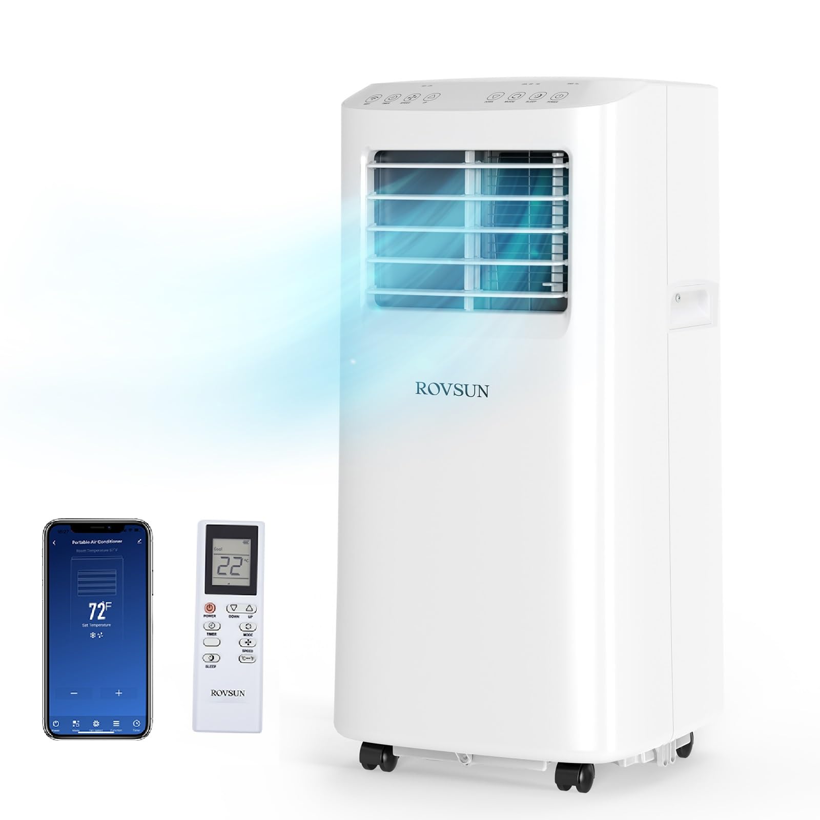 ROVSUN 9,000 BTU 115V Portable Air Conditioner with WiFi/APP & Install Kit