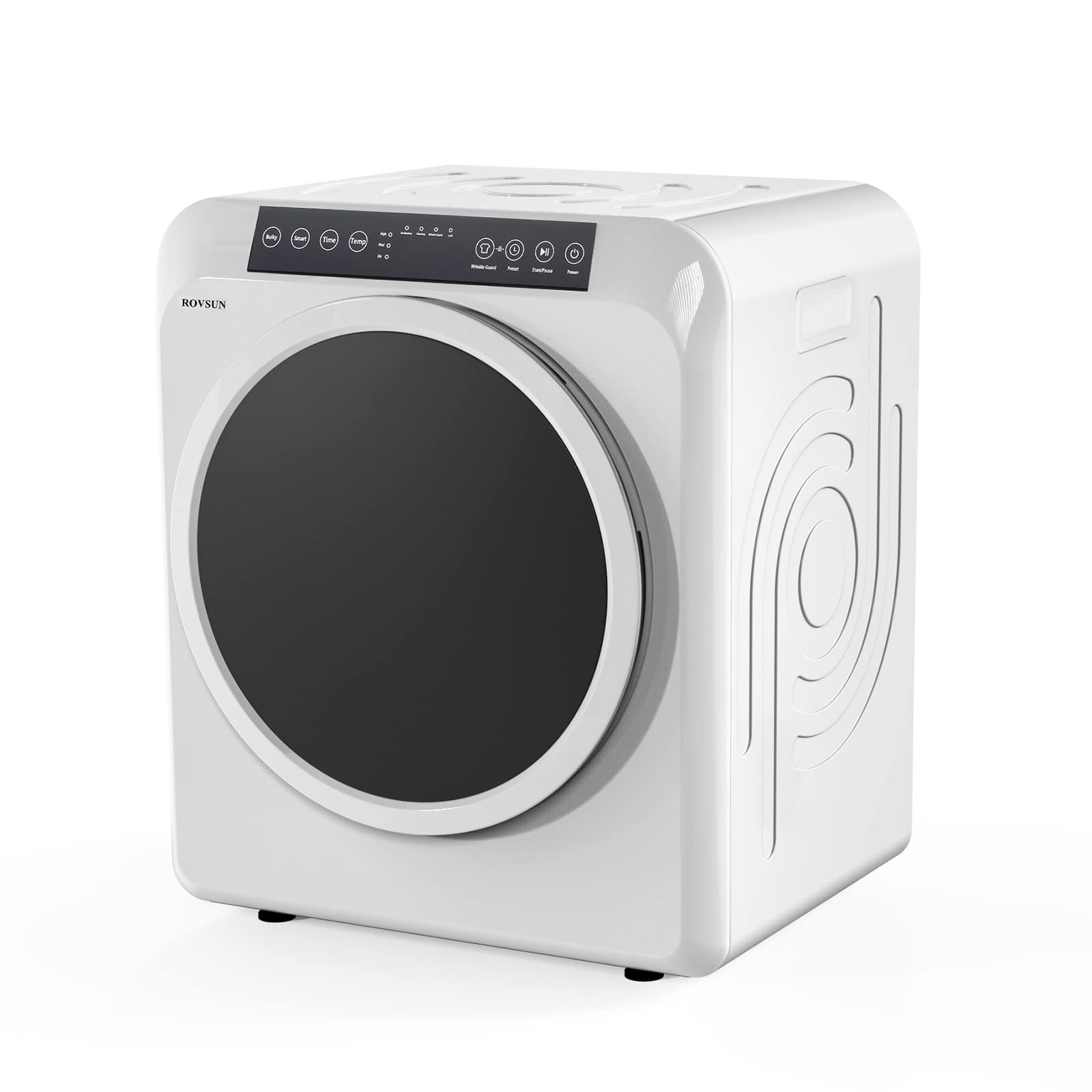 ROVSUN 13.2 LBS 1300W 110V Tumble Dryer Machine with LED Touch Screen White