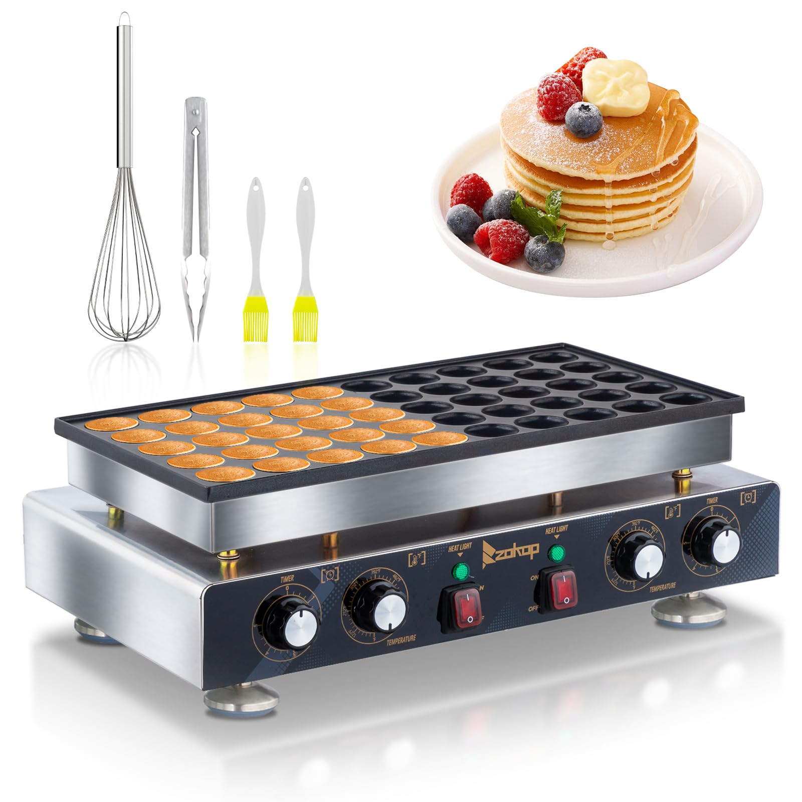 50 Grids 1800W 110V Electric Non-Stick Belgian Waffle Maker