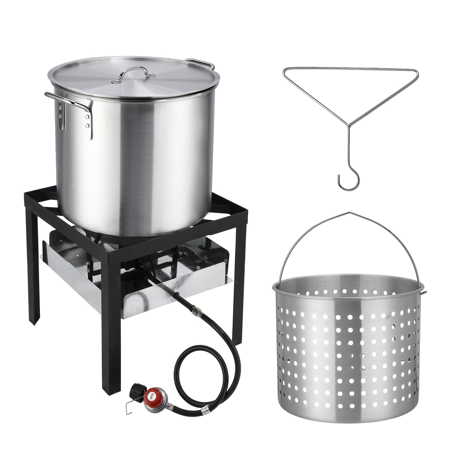 ROVSUN 60 QT Turkey Fryer with 150,000 BTU Propane Stove