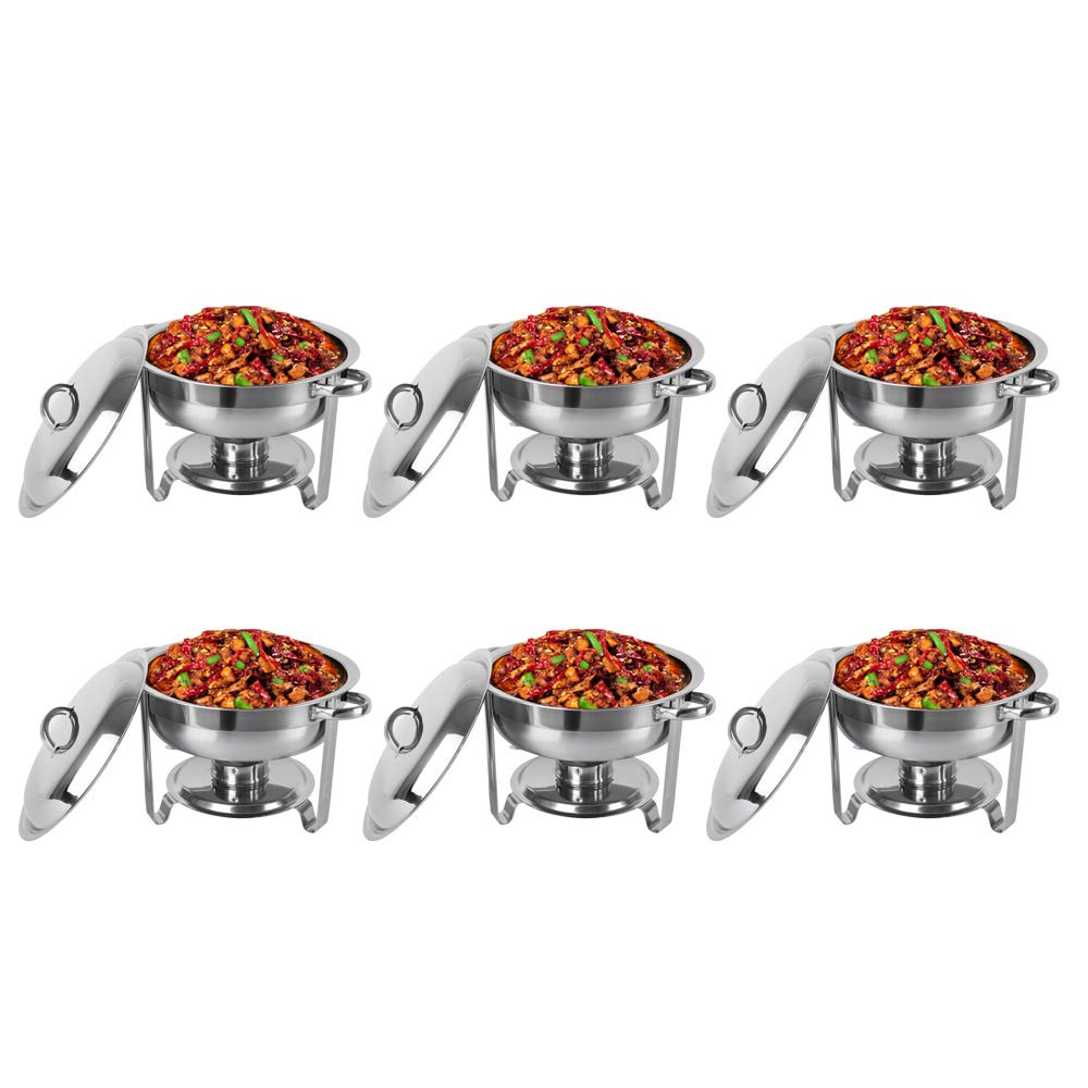 ROVSUN 5 QT Round Stainless Steel Chafing Dish Buffet Set