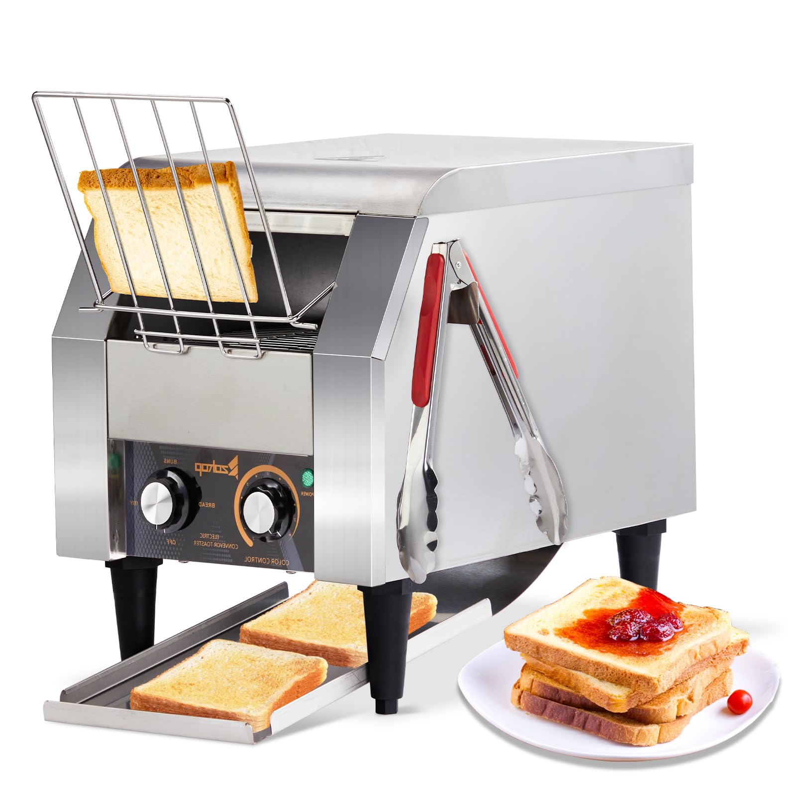 11.2" 1300W 110V Commercial Conveyor Toaster with 150 Slices/Hour