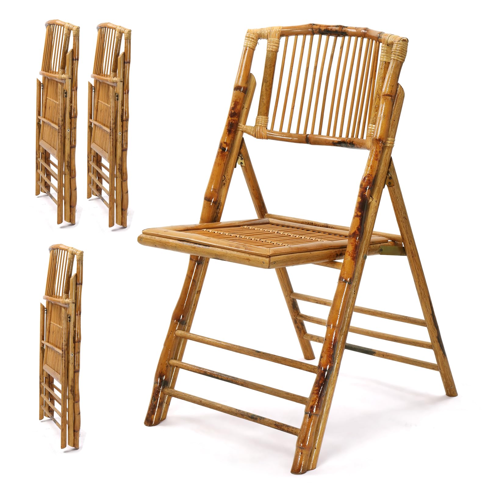 Bamboo Folding Chair for Outdoor & Indoor Brown