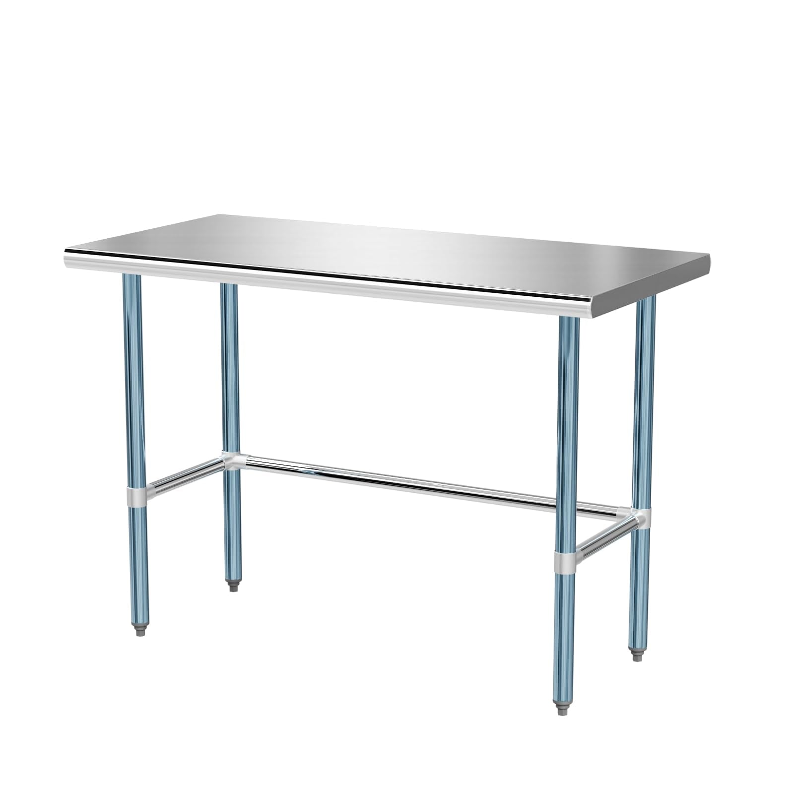 ROVSUN 24" x 48" Open Base Stainless Steel Work Table