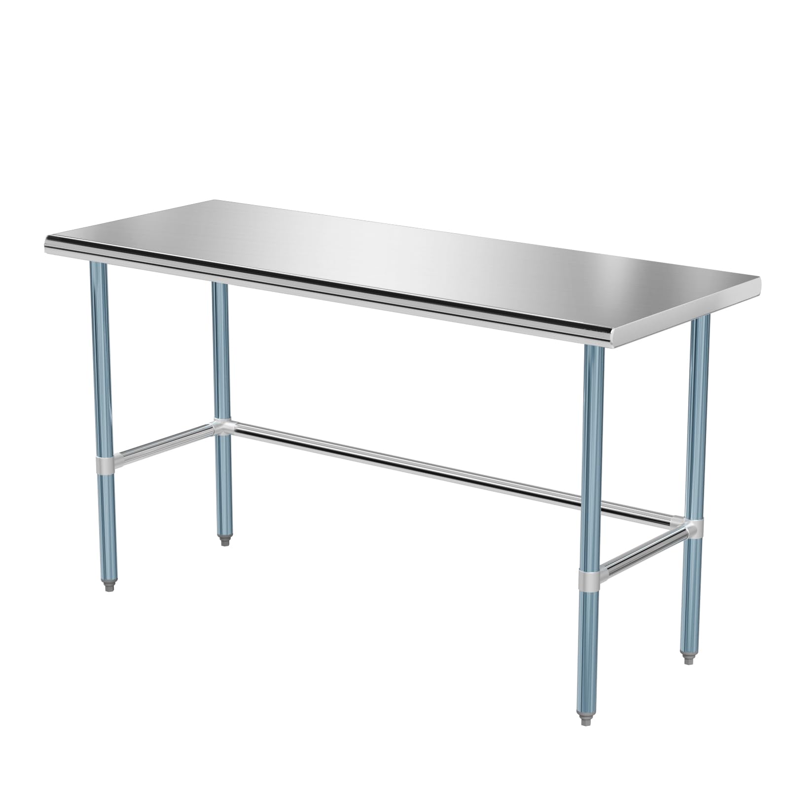 ROVSUN 24" x 60" Open Base Stainless Steel Work Table