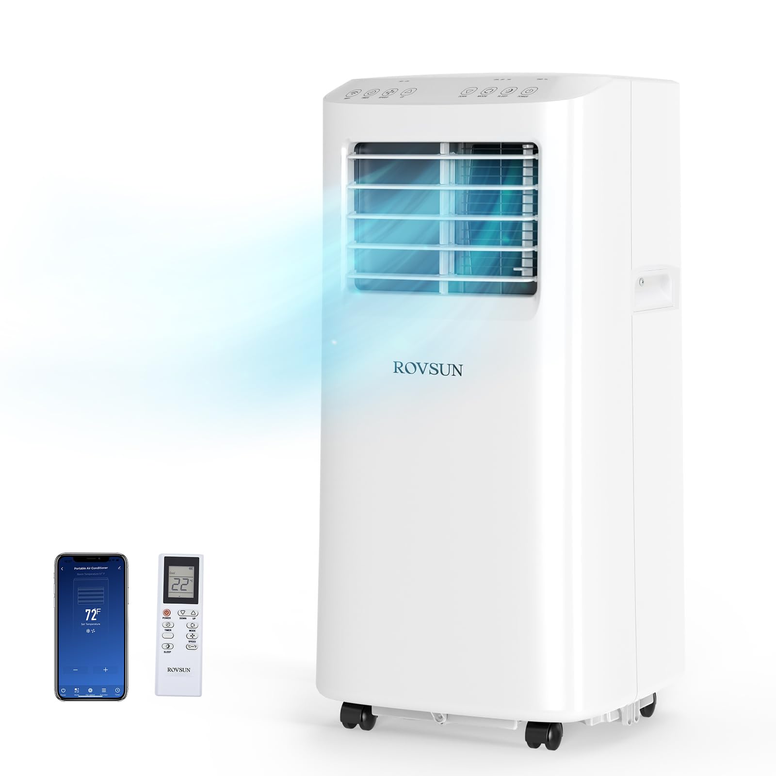 10000 BTU WiFi Enabled Portable Air Conditioner with Heat & Installation Kit