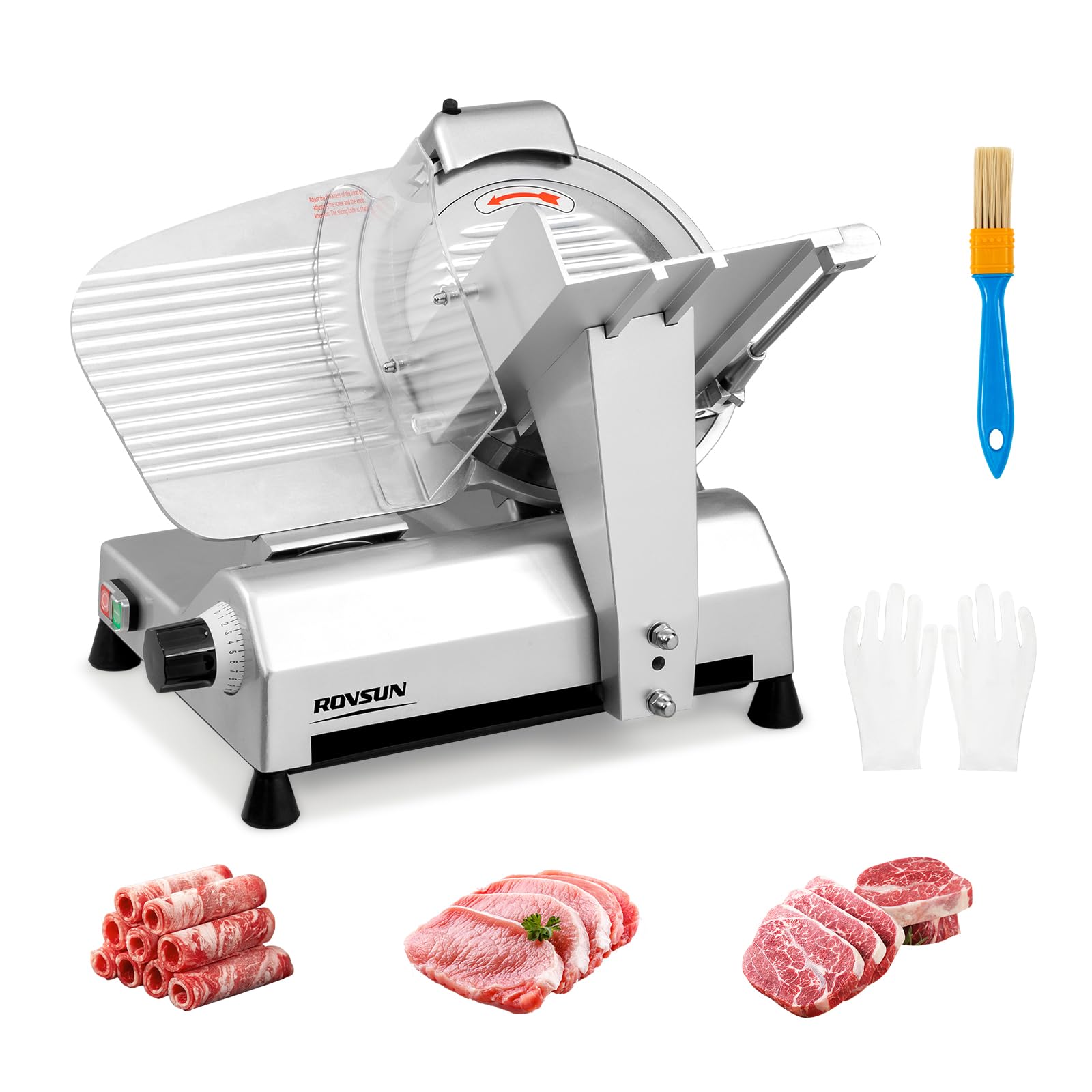 ROVSUN 12" 270W 110V Manual Commercial Meat Slicer Machine