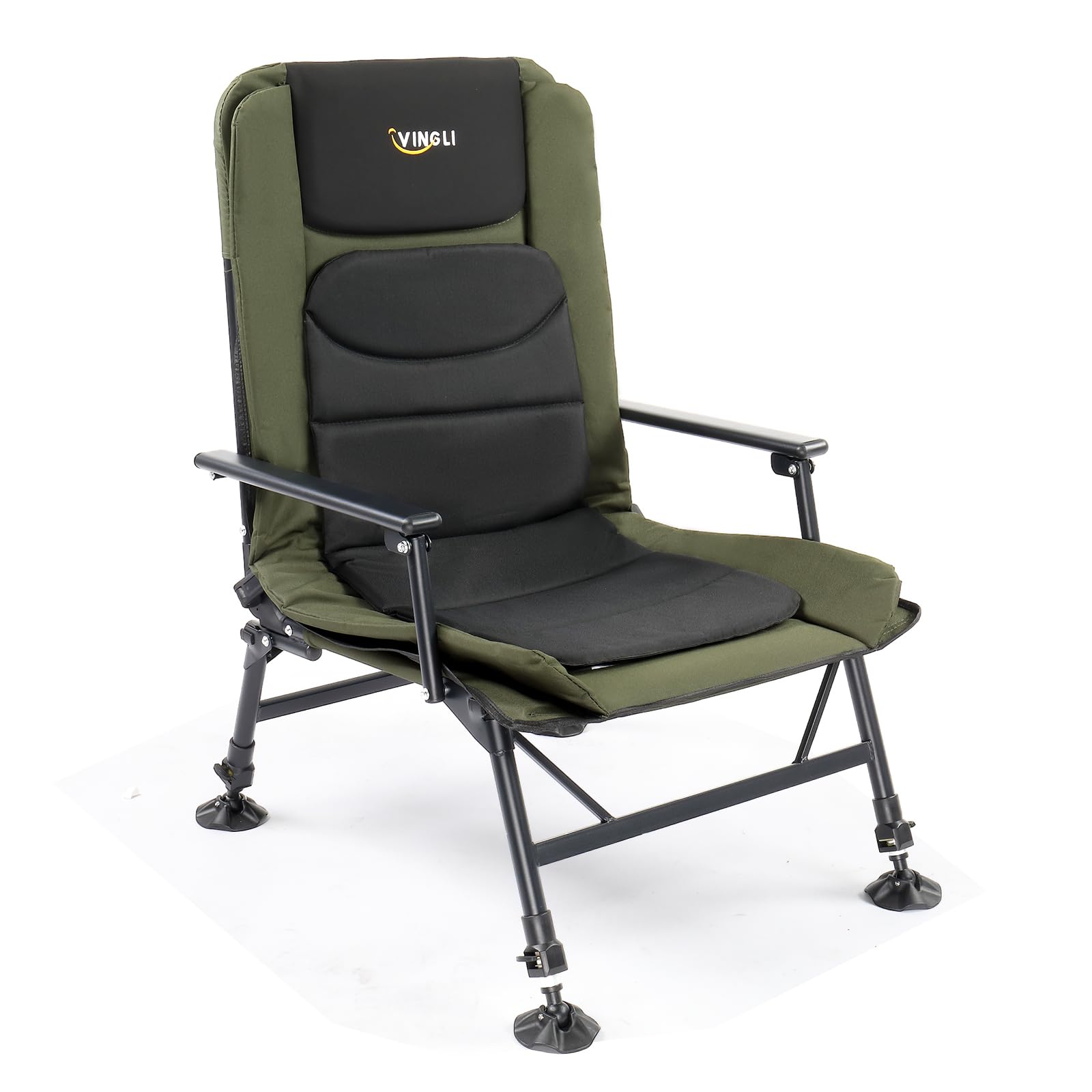 Adjustable Reclining Fishing Chair with High Back