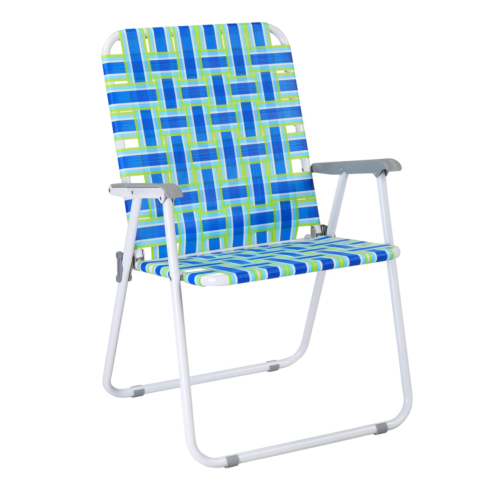 Oversized Portable Outdoor Folding Camping Beach Chair Set Blue