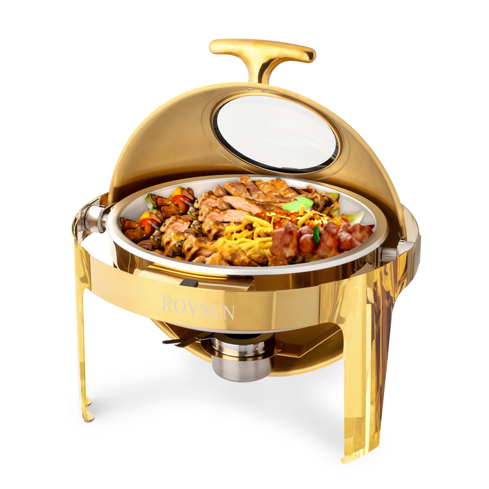 Premium Round Chafing Dish for Catering & Buffet - ROVSUN