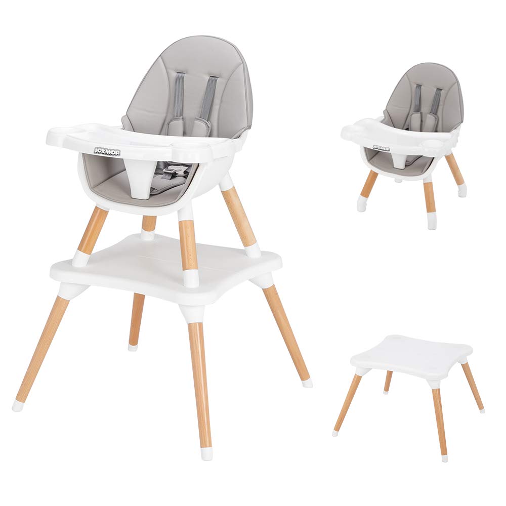 5 in 1 Convertible Baby High Chair for Babies to Toddlers Grey