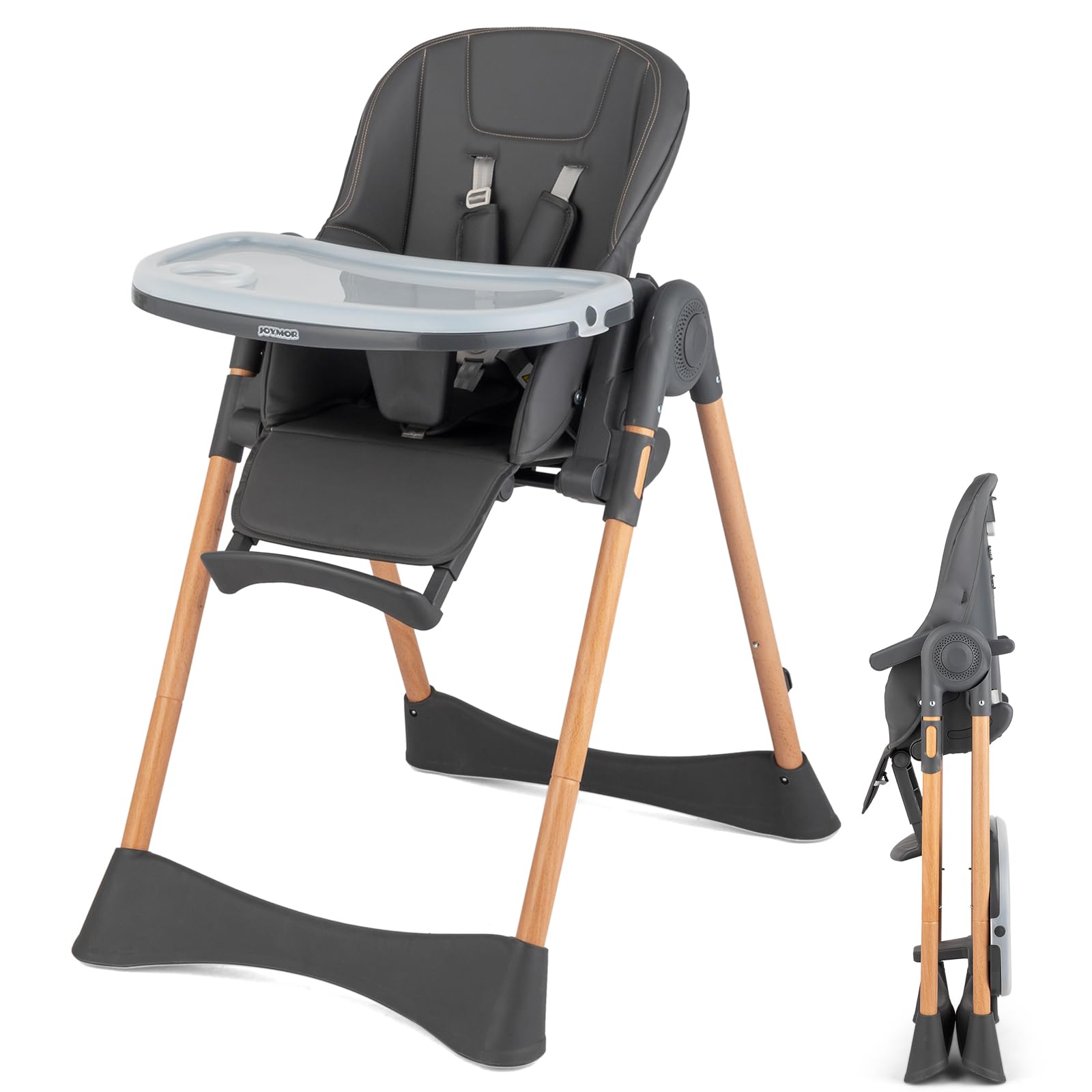 4 in 1 Folding Baby High Chair for Babies to Toddlers Classic Slate