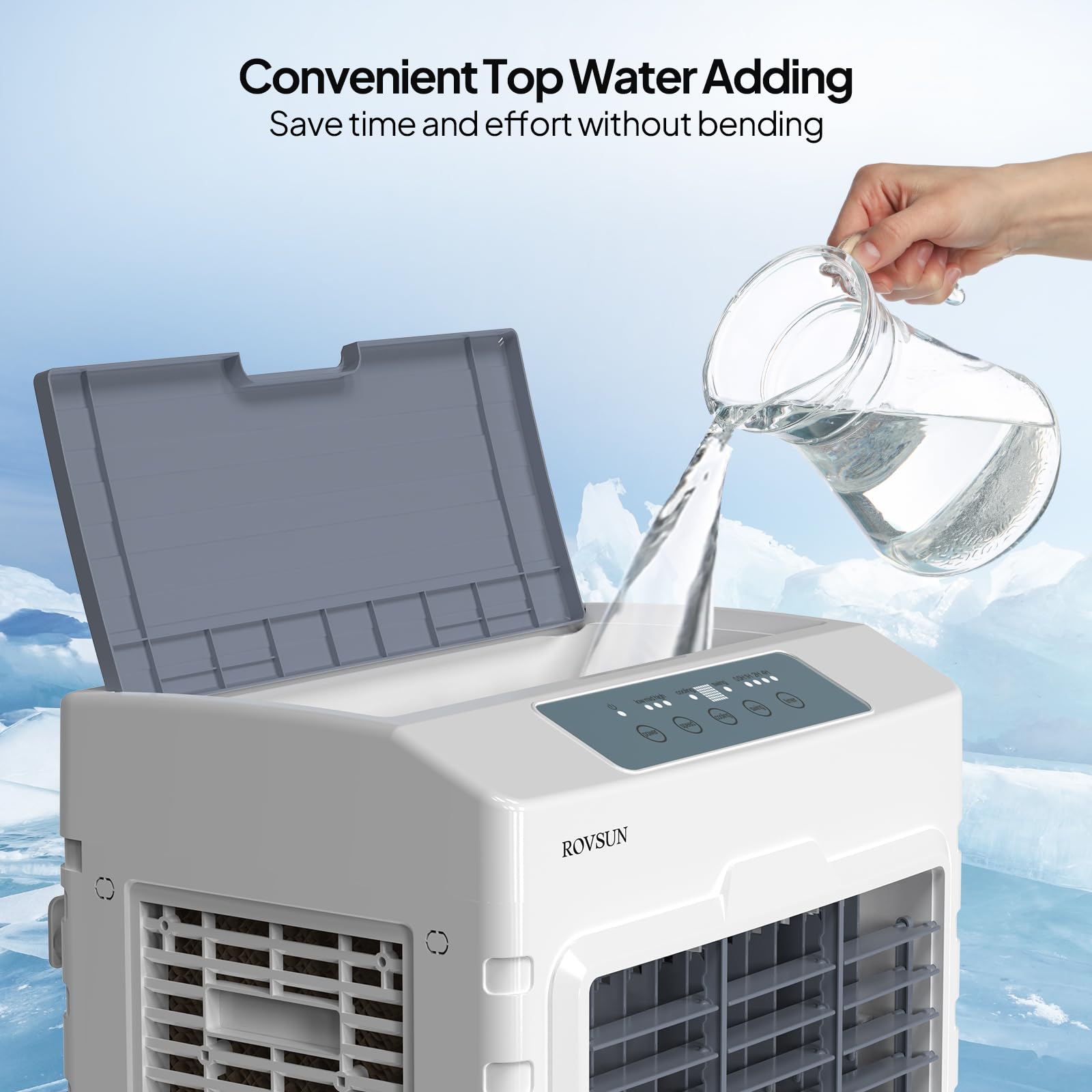 10.5Gal/40L Portable Evaporative Air Cooler with Remote Control