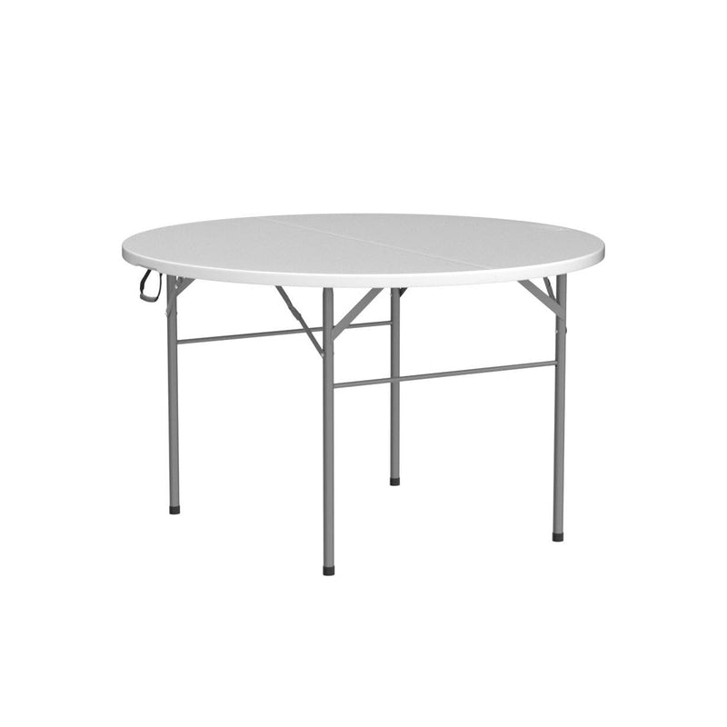 48 Inch Round Bi-Folding Portable Plastic Dining Card Table