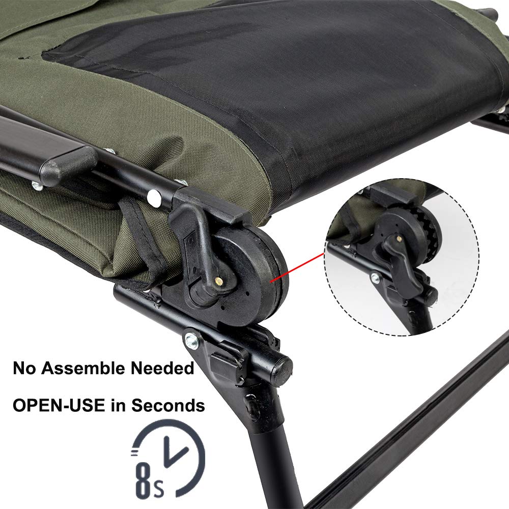 Heavy Duty Fishing Chair with Footrest Support