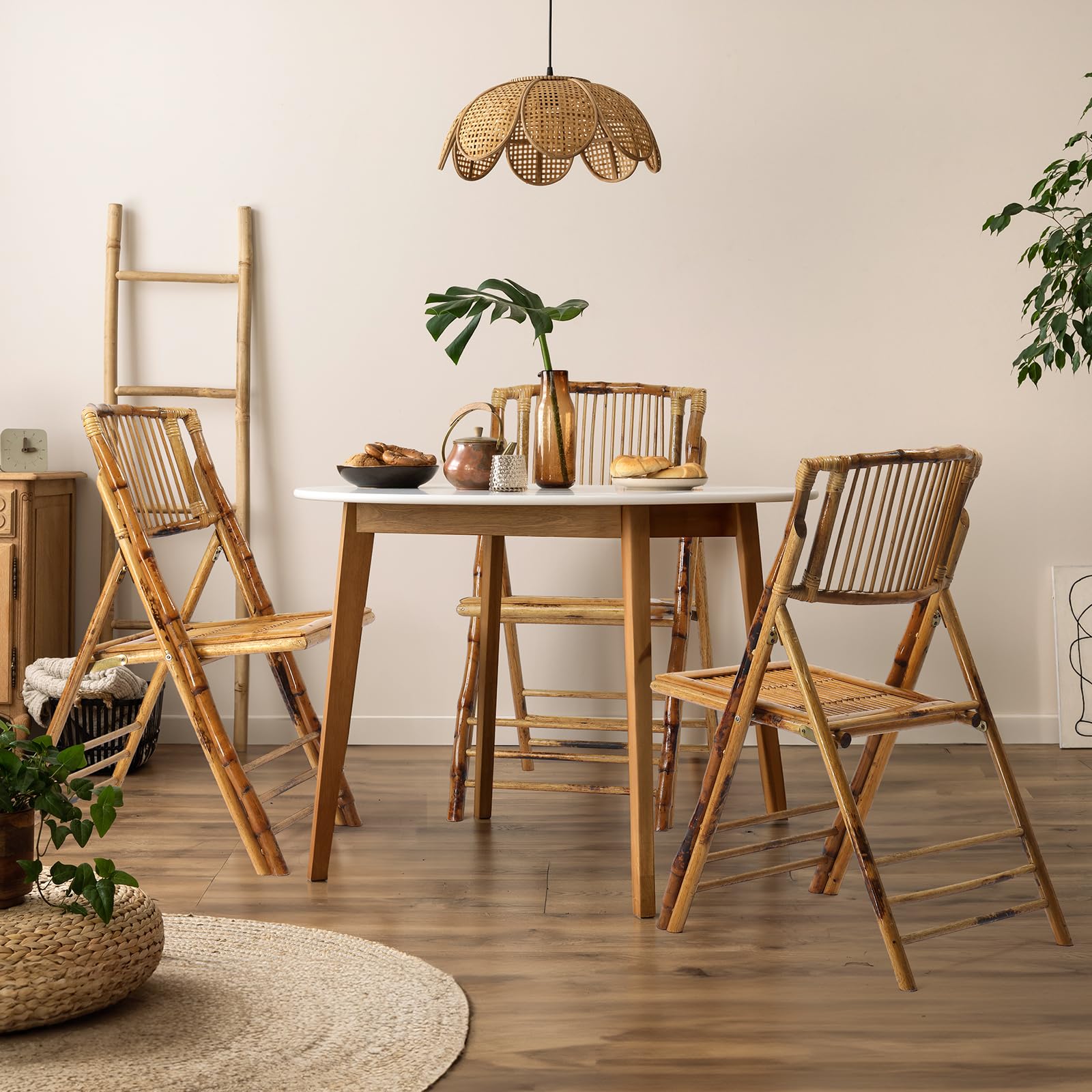 Bamboo Folding Chair for Outdoor & Indoor Brown