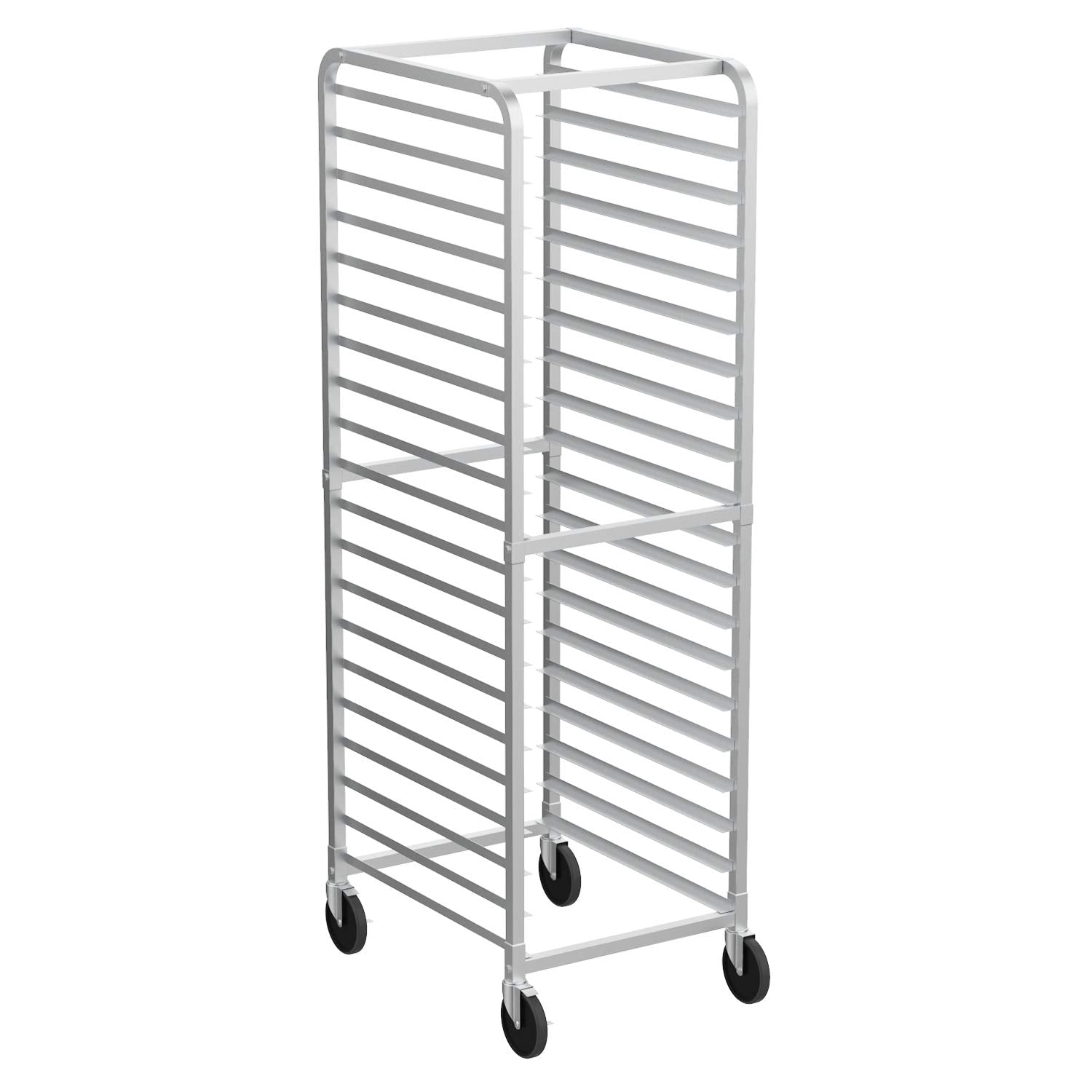 ROVSUN 20-Tier Bakery Rack Stainless Steel 26 Inches Wide Bun Pan Sheet Rack