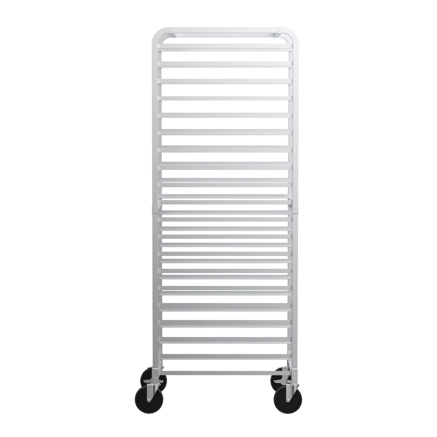 ROVSUN 20-Tier Bakery Rack Stainless Steel 26 Inches Wide Bun Pan Sheet Rack