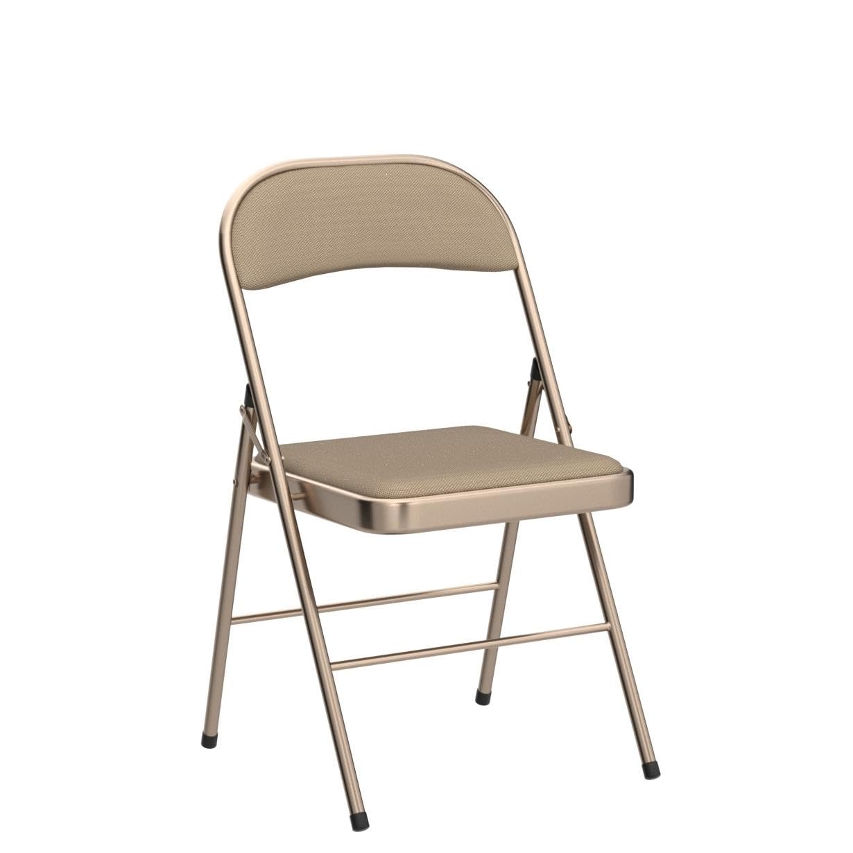 Folding Chairs with Fabric Seat Set & Back Khaki