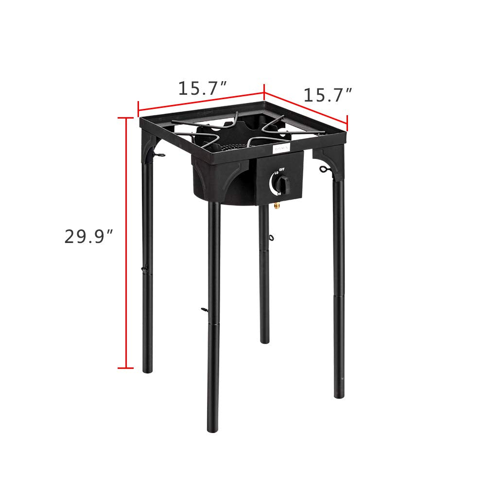 ROVSUN Single Burner 100,000 BTU Outdoor Propane Stove for Camping