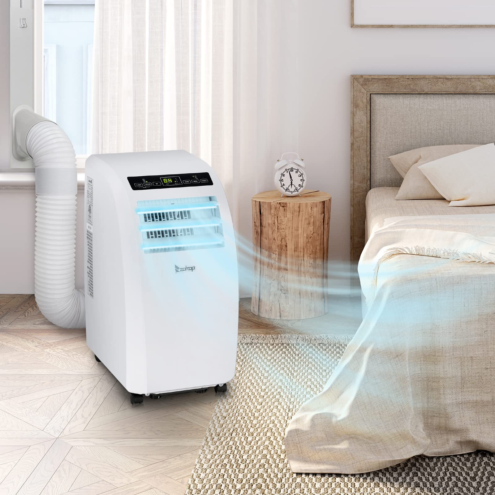 12000 BTU WiFi Enabled Portable Air Conditioner with Installation Kit