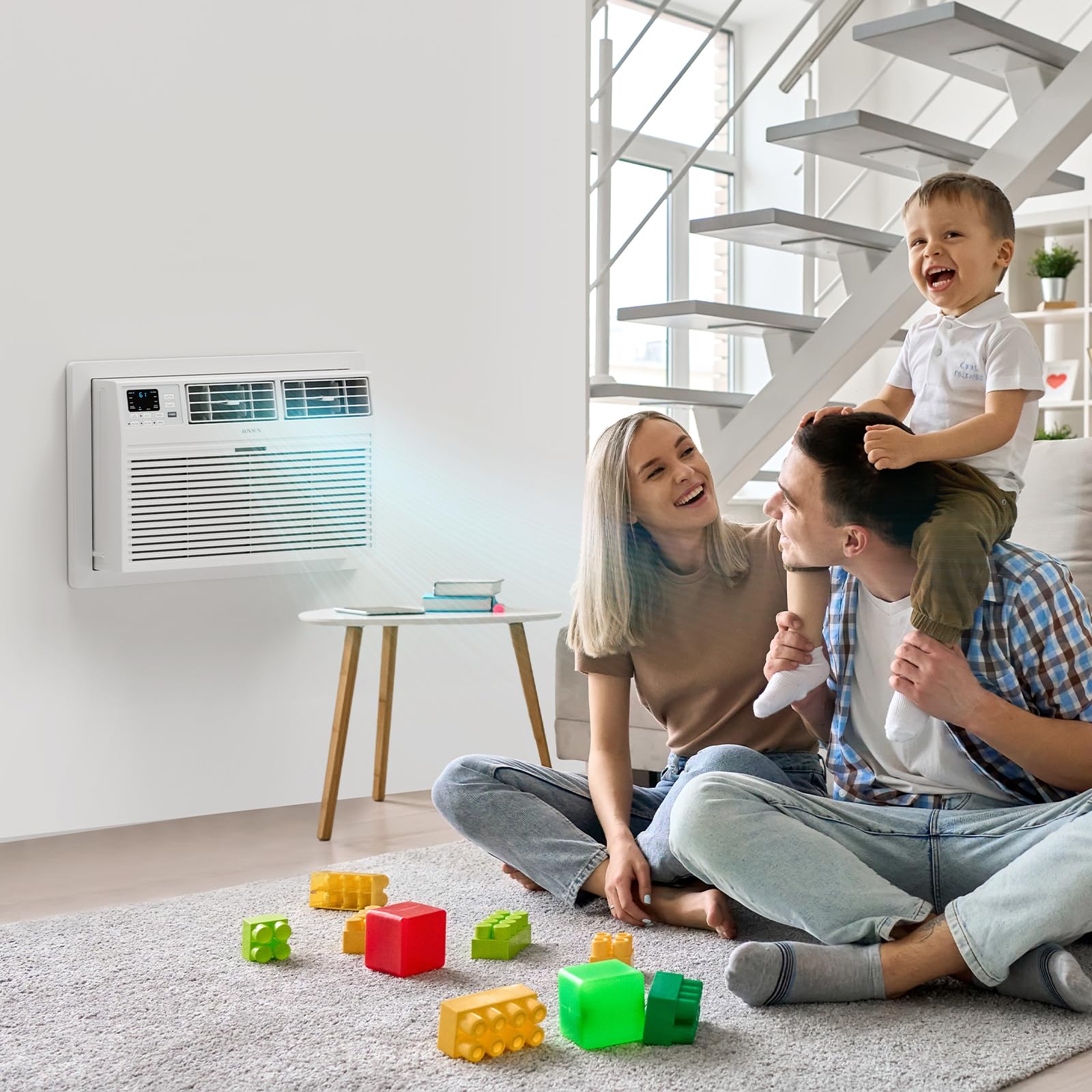 ROVSUN 8,000 BTU 115V Through the Wall Air Conditioner with Heat & Wifi/APP & Install Kit