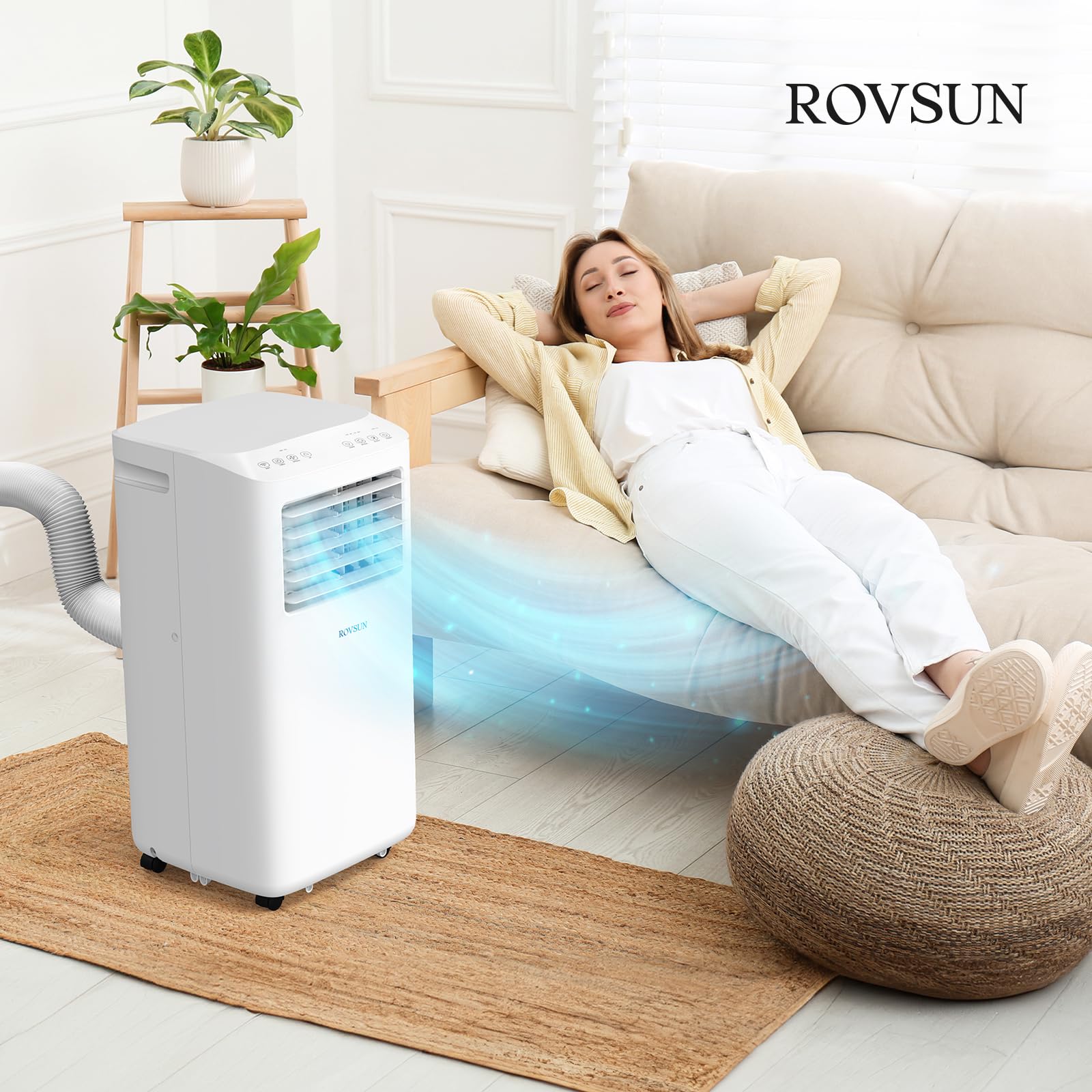 ROVSUN 10,000 BTU 115V Portable Air Conditioner with WiFi/APP & Install Kit