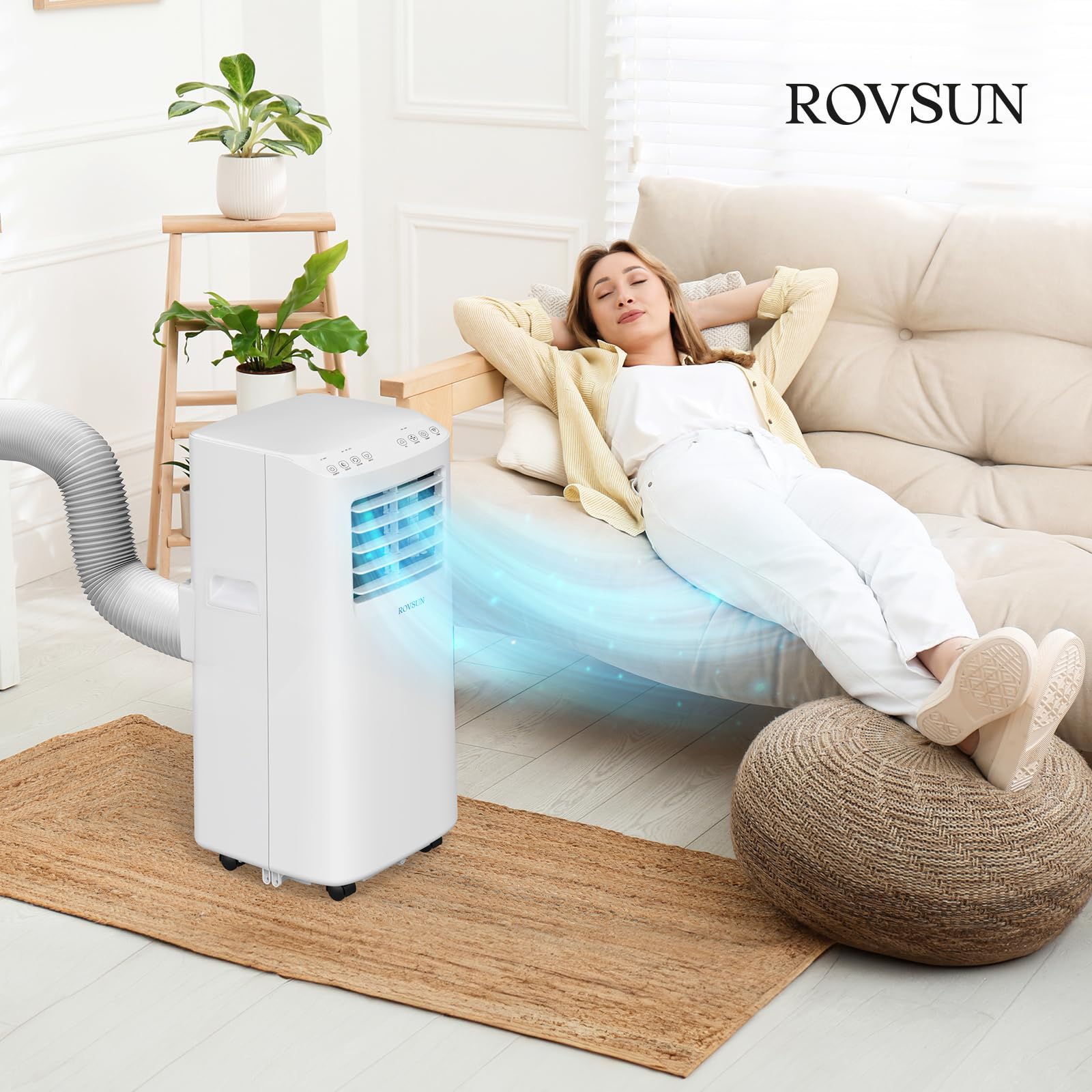 ROVSUN 8,000 BTU 115V Portable Air Conditioner with WiFi/APP & Install Kit