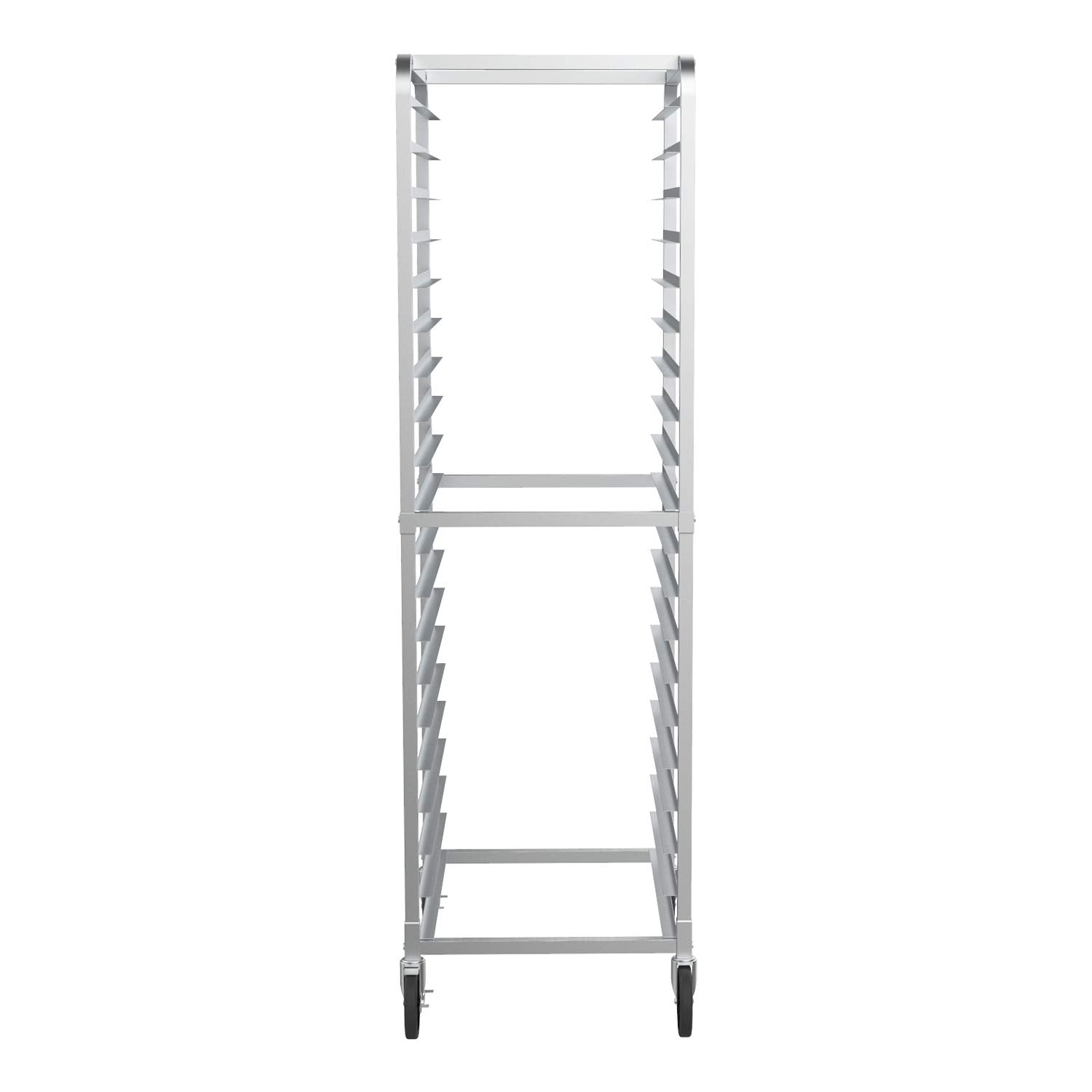 ROVSUN 20-Tier Bakery Rack Stainless Steel 26 Inches Wide Bun Pan Sheet Rack