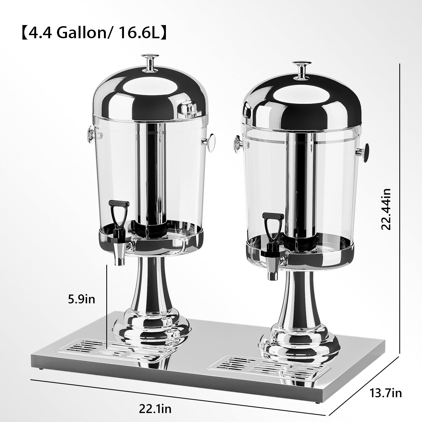 ROVSUN 4.4 Gallon/ 16.6L Beverage Dispenser