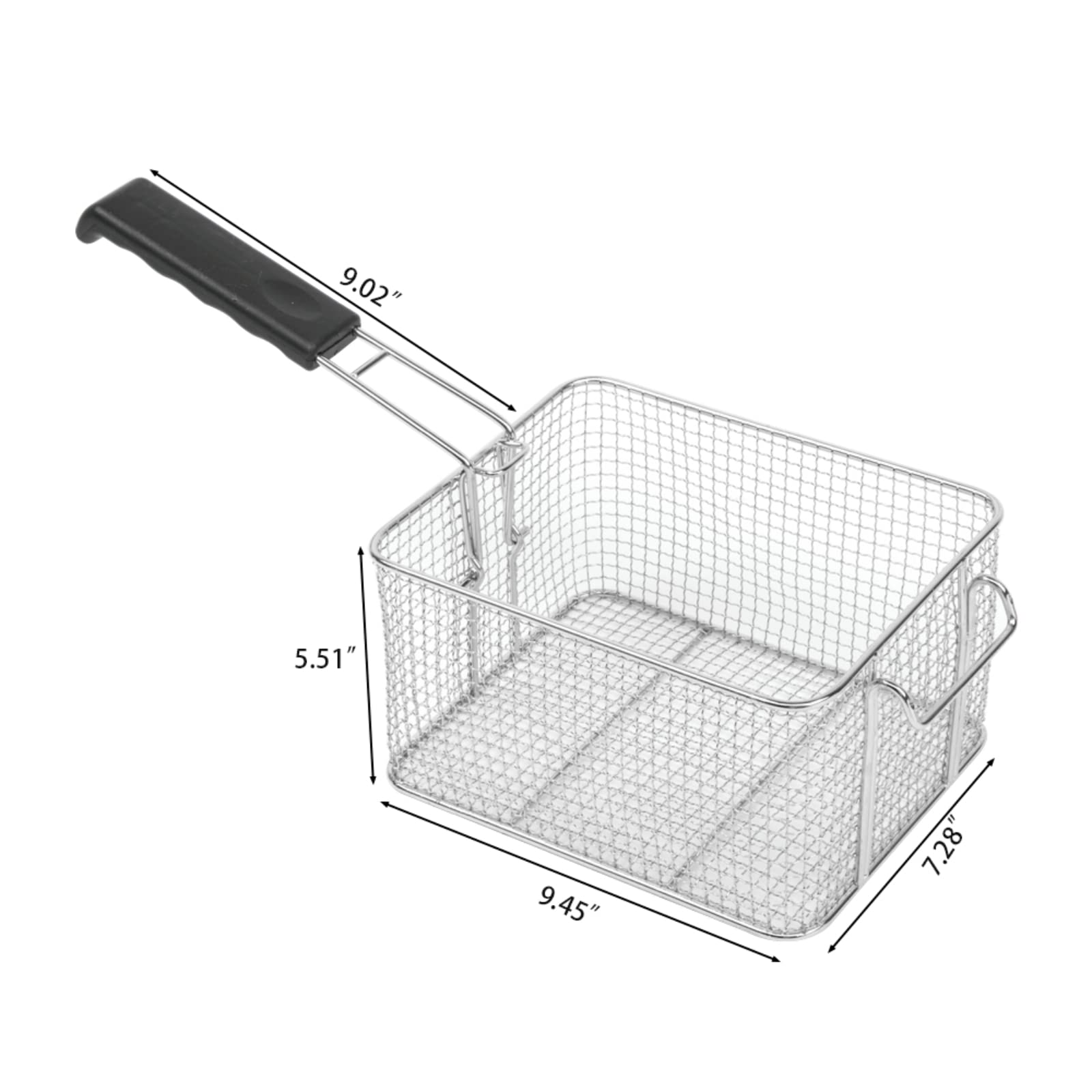 ROVSUN 12.5QT 110V 1700W Single Tank Electric Deep Fryer with Timer & Oil Drain